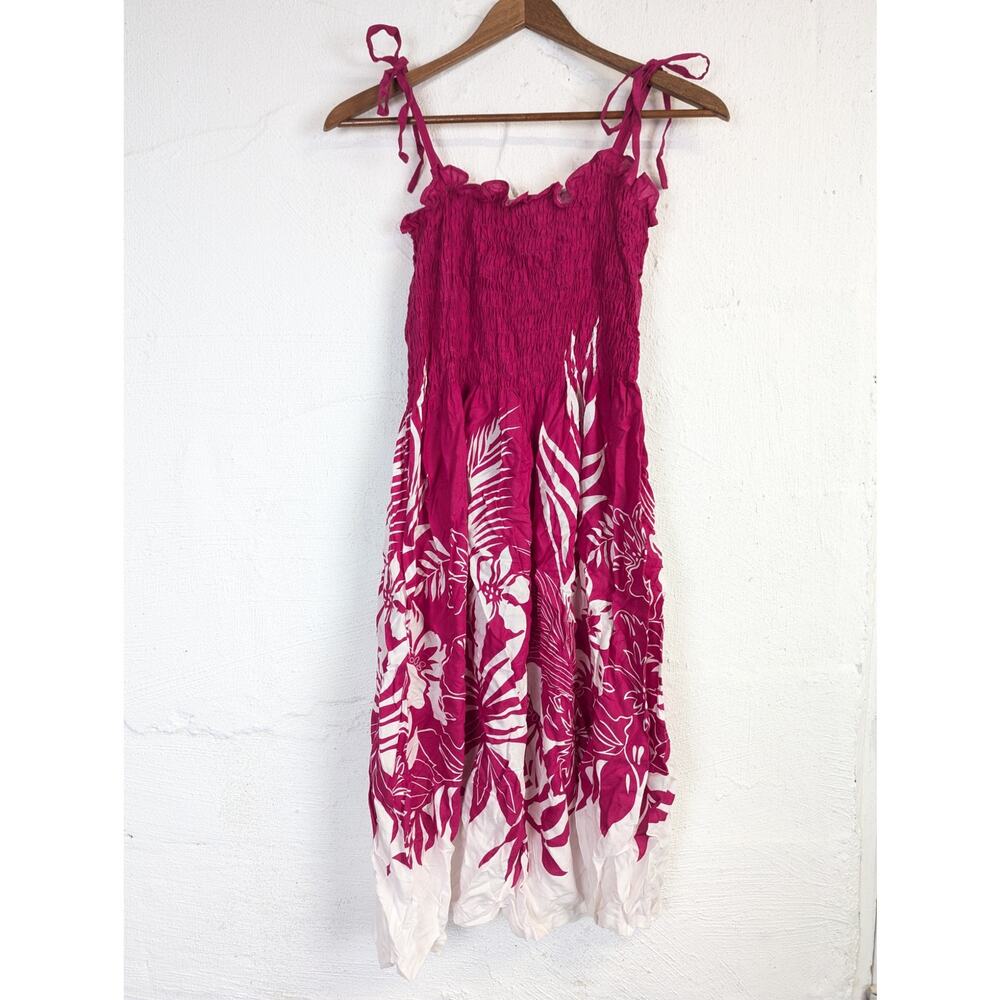 Pink Hawaiian Sundress Tropical Hibiscus Collection Flower Bright Lightweight